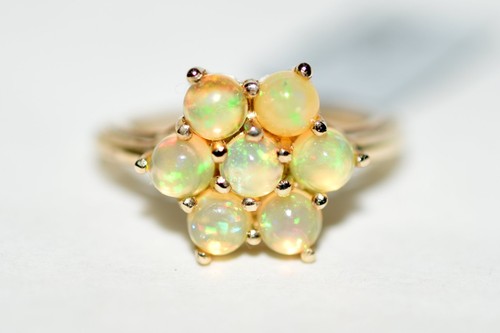 9ct gold ethiopian opal - gold,