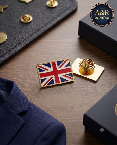 Union jack pin badge - union,