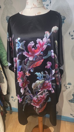 Gorgeous black floral - gorgeous, satin