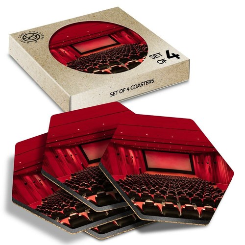 Hexagon coasters cinema - coasters,