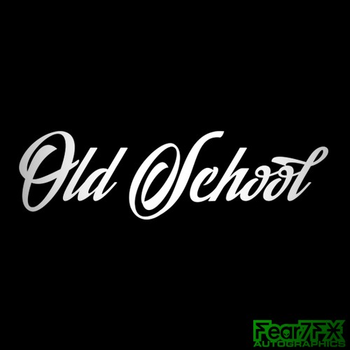 Old school decal - school, sticker