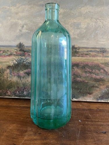 Antique blue seltzer water - antique,