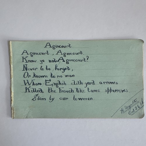 Antique style agincourt - style, poem