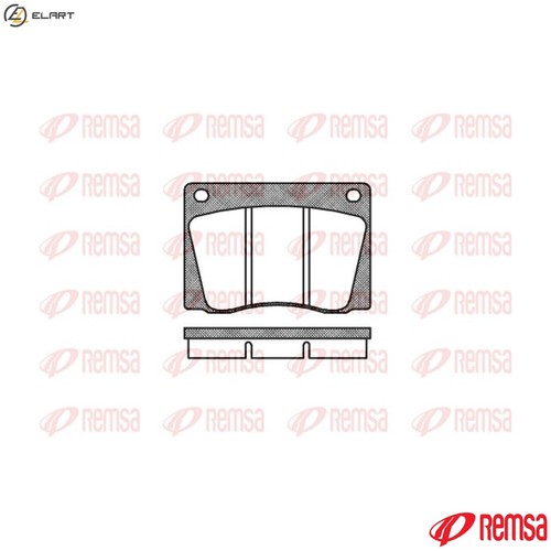 Brake pad set - pad,
