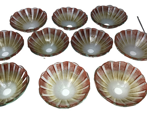 Art deco glass uplighter - art,