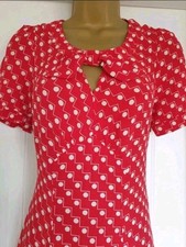 M&S Red Cream Geo Polka-dot
