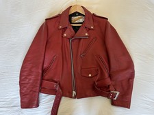 Schott Perfecto 618 Leather Jacket Men's size 38 Red Rare