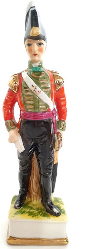 Porcelain figurine dragoon - porcelain, "dragoon