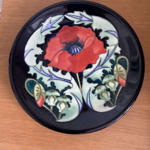 Moorcroft pottery poppy wall - pottery,