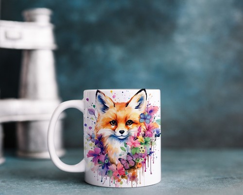 Watercolour fox - watercolour, 01