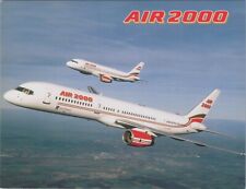 AIR 2000 BOEING 757 AIRBUS A320 AIRLINE ISSUE POSTCARD AIRPLANE AVIATION COMPANY