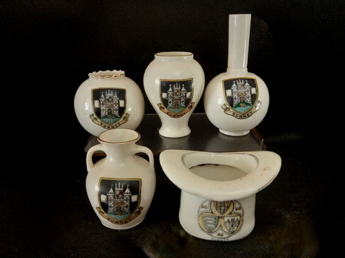 Goss crested china all - x5, with