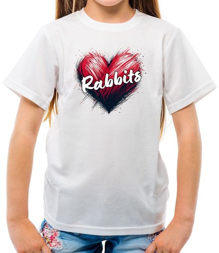 Love heart rabbits kids - heart,