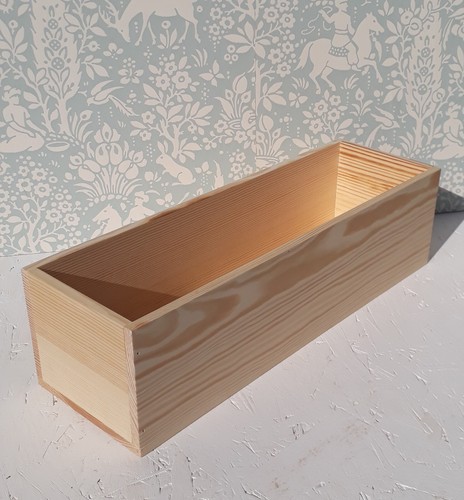 Wooden crate natural pine - wooden,