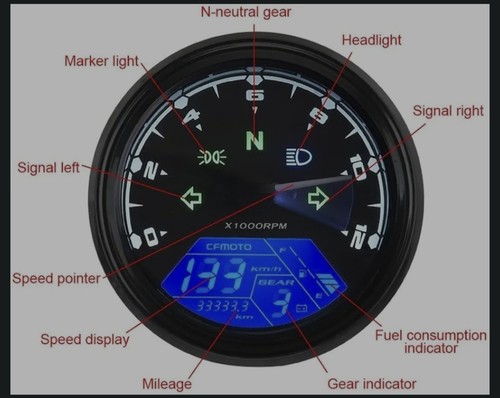 Motorcycle lcd digital - motorcycle,