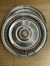 14” Classic Car 1960’s Stainless Steel Wheel Trims.   Used Spares wheel discs  