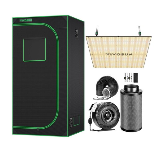 Vivosun 3x3 grow tent kit - tent, 100w
