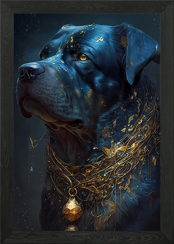 Rottweiler dog framed wall - rottweiler,