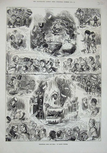 Original old antique - antique, print