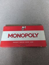 Monopoly 1960's Red Box Edition Board Game Vintage Waddingtons 