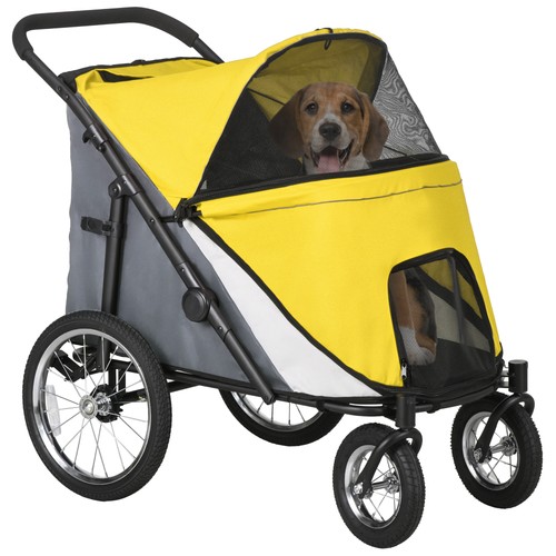 Pawhut foldable pet stroller - pawhut,