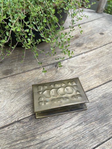 Vintage brass matchbox - brass,