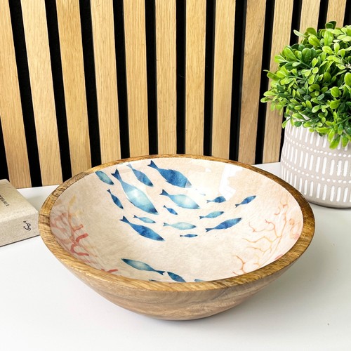 Rustic decorative wooden bowl - rustic,