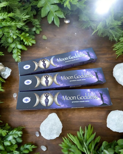 Green tree moon goddess - tree,