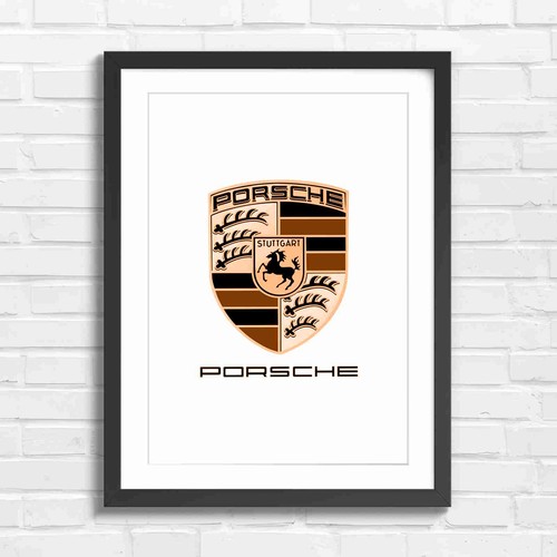 Bold porsche crest - logo, design