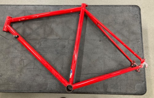 Porsche red bicycle frame made - porsche,