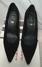 John Lewis Black Suede Court