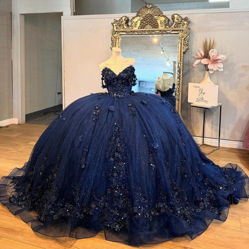 Off shoulder navy blue - navy,