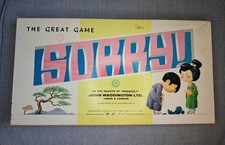 Waddington's Sorry! 1963 Japanese Edition Board Game Complete
