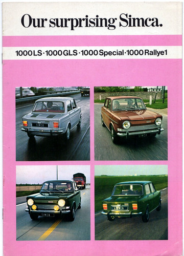 Simca 1000 1972 1973 market - 1000, uk