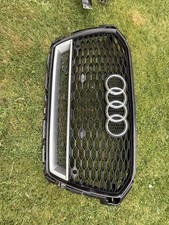 For Audi A1 S1 Update to RS1 2016-2019 Black Front Bumpe Mesh Grille