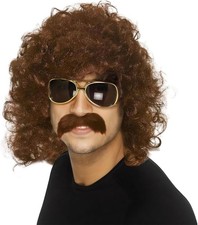 2 PCS Mens Wigs Set, Curly