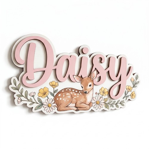Personalised woodland deer - personalised,
