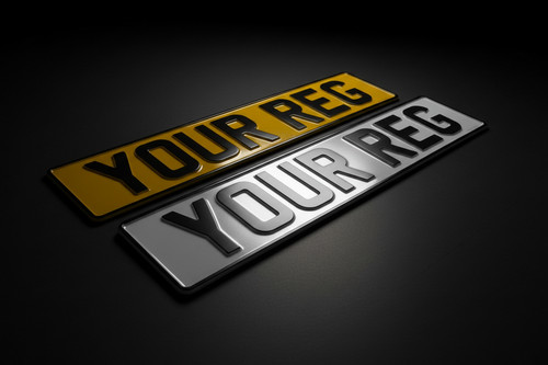 Embossed aluminium number - embossed,