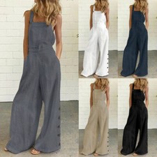 Women's Wide Overalls