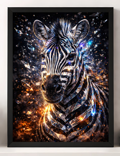 Zebra wildlife animals neon - zebra,