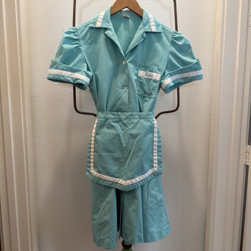 Vintage aqua waitress - vintage,