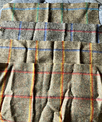 Lot wool tweed fabric - of,