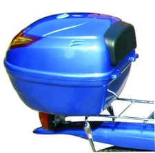 Rear Lockable Box for Bike in Blue Locking Case for Rear Bicycle Panier Rack