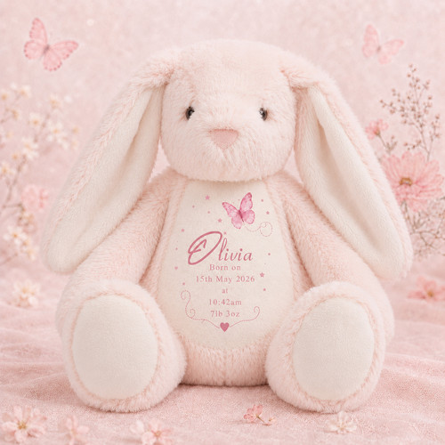 Personalised teddy bear bunny - personalised,