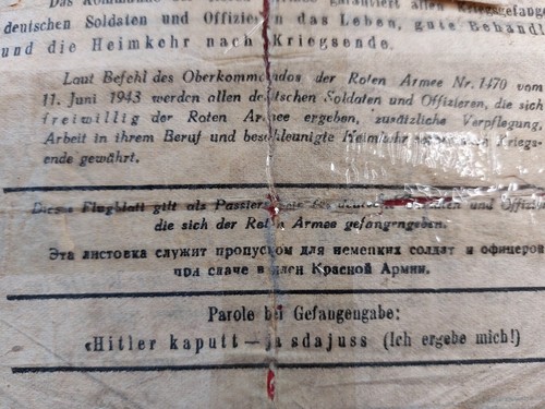 Ww2 soviet propaganda leaflet - ww2,