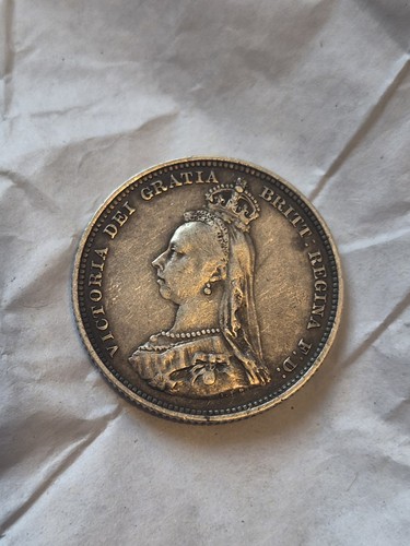 1887 victoria jubilee shilling - victoria,