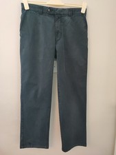 MEYER STRETCH COTTON MIX CHINOS MENS BLUE STRAIGHT COMFORT TROUSERS W32 L30 