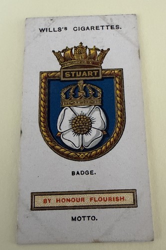 Wills cigarette card - cigarette, ships