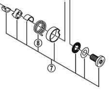 Shimano PD-M647 cap bolt unit