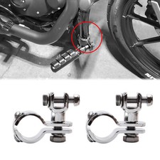 1 1/4" 32mm Highway Engine Guard Bar Mount Foot Pegs Mounting Clamps For Harley